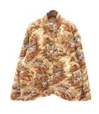 トラサルディ TRUSSARDI 中綿コート 総柄 42 XL ベージュ /MN