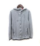 トミーヒルフィガー TOMMY HILFIGER カーディガン カットソー フード パーカー 長袖 S グレー /YI