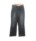 デニムパンツ ジーンズ ストレート カットオフ ウォッシュ加工 M グレー /MN
