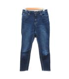 デニムパンツ ジーンズ スキニー ウォッシュ加工 M 紺 ネイビー /MN