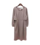 インデックス INDEX ワンピース ロング 長袖 L グレージュ /MN