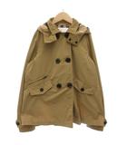 バーバリー チルドレン BURBERRY CHILDREN フード付き トレンチコート ダブル 12Y 152cm 裏地ノバチェック ベージュ /GV■GY62