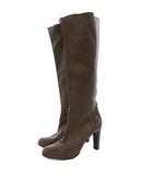  ロベルトデルカルロ ROBERTODELCARLO ロングブーツ ヒール レザー 36 茶 ブラウン /GV ■GY62