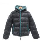 ダウンジャケット ブルゾン ジップアップ 44 グレー ライトブルー /JS ■GY62