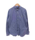 ラルフローレン RALPH LAUREN BDシャツ XL 青 ブルー ストライプ柄 ボタンダウン 長袖 /FF ■GY62
