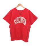 ロンハーマン ヴィンテージ  R.H.vintage スウェット トレーナー Vガゼット 赤 レッド 半袖 ロゴプリント クルーネック /FF ■GY62