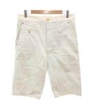 ジュンヤワタナベ JUNYA WATANABE ジュンヤワタナベコムデギャルソンマン COMME des GARCONS MAN ショートパンツ ハーフ ジップフライ S 白 ホワイト /GV ■GY62