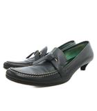 プラダ PRADA ローファー シューズ レザー 35 緑 グリーン ピンヒール /FF ■GY62