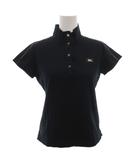 バーバリー BURBERRY ポロシャツ カットソー ホースロゴ刺繍 ノバチェック 半袖 M 紺 ネイビー /FF ■GY62