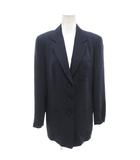 バーバリーズ Burberrys ヴィンテージ スクールジャケット テーラード 紺ブレ ブレザー 刺繍 9 ネイビー /FF ■GY62