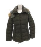 タトラス TATRAS FIORITA ダウンジャケット ブルゾン フード ラクーンファー ロゴ 01 カーキ /FF LTA13A4297 ■GY62