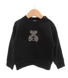 トレーナー スウェット ベア刺繍 キッズ トップス 86cm 黒 ブラック /YJ ■GY62