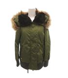タトラス TATRAS ダウンジャケット ブルゾン ミリタリー ラビットファー 02 緑 グリーン /FF■GY62