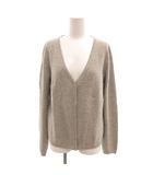 クロエ CHLOE ニットカーディガン カシミヤ 比翼 Vネック 長袖 M グレー /YJ ■GY62