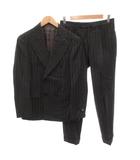 シップス SHIPS DORMEUIL セットアップ スーツ ダブル ジャケット パンツ ストライプ 42 グレー /FF ■GY62