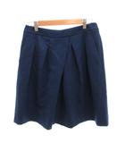 ジルサンダー JIL SANDER NAVY ショートパンツ タック サイドジップ 36 青 ブルー /YJ ■GY62