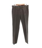 プラダ PRADA スラックス パンツ ストレート ストライプ 46 グレー /FF ■GY62