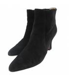 サルヴァトーレフェラガモ Salvatore Ferragamo ブーティ ショートブーツ スエード 5.5 黒 ブラック /JS ■GY62