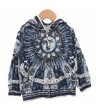 ドルチェ&ガッバーナ ドルガバ DOLCE&GABBANA ジャケット ブルゾン 総柄 ジップアップ フード 2 青 ブルー /FF ■GY62