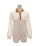 バーバリーズ Burberrys ヴィンテージ ポロシャツ カットソー ホースロゴ刺繍 長袖 M 白 ホワイト /FF ■GY62