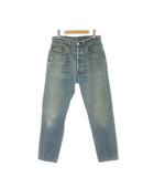 リーバイス Levi's 90s ストレートデニムパンツ USA製 ジーンズ ボタンフライ ロゴパッチ W31 L32 青 ブルー 501-0115 /BB ■GY62