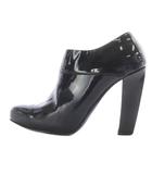 プラダ PRADA エナメルブーティー ブーツ 35 黒 ブラック /SR ■GY62