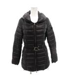 タトラス TATRAS サブリナ ダウンジャケット ブルゾン ベルト ラウンドカラー 01 黒 ブラック /FF ■GY62