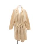 マックスマーラ MAX MARA ベルテッドコート 羽織り ウール ひざ丈 S アイボリー /FF ■GY62