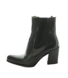 プラダ PRADA ショートブーツ サイドゴア チャンキーヒール 35 22.0cm 黒 /MI ■GY62