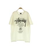 ステューシー STUSSY Wold Tour S/S TEE ワールドツアー 両面グラフィックプリント Tシャツ 半袖 L ホワイト /MY ■OS