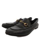 グッチ GUCCI ホースビットローファー シューズ レザー 36.5 黒 ブラック /FF ■GY62