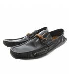 グッチ GUCCI バンブー ビットローファー スリッポン シューズ レザー 8.5 黒 ブラック /FF ■GY62