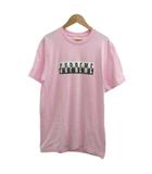 シュプリーム SUPREME Tシャツ S ピンク ロゴプリント 半袖 クルーネック /NP ■GY62