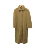 マックスマーラ MAX MARA ステンカラーコート ウール 38 ベージュ 銀タグ 無地 シングルブレスト 長袖 ロング丈 /PP ■GY62