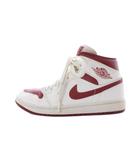 ナイキ NIKE AIR JORDAN 1 ミッド ハイカットスニーカー シューズ 24.5cm 赤 レッド 白 ホワイト BQ6472-161 /RI ■OS