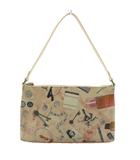 ポールスミス PAUL SMITH ハンドバッグ アンティーク調 雑貨柄 総柄 マルチカラー グレー ピンク /SS ■OS ■GY62