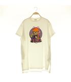 フェンディ FENDI KIDS キッズ Tシャツワンピース 半袖 ミニ オーバーサイズ プリント 12+ ホワイト /MY ■OS ■GY62