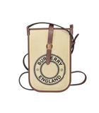 バーバリー BURBERRY フォンホルダー アニー フォンケース キャンバス スマホショルダー ポーチ ベージュ ■GY62