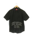 シュプリーム SUPREME Arc Logo S/S Work Shirt ワークシャツ 半袖 ロゴワッペン M ブラック /MY ■OS ■GY62