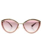 プラダ PRADA サングラス ウェリントン 64□14 140 ボルドー ゴールド色 SPR07U /AN ■GY62 ■OH
