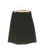 ケイトスペード KATE SPADE セミフレアスカート 台形スカート 膝丈 2 ブラック /ES ■GY62