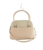 フォクシー FOXEY 2way ミニバッグ ハンドバッグ ショルダーバッグ レザー バイカラー ピンク グレー /MI ■GY62