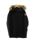 JASPER PARKA ジャスパー パーカ ダウンジャケット アウター コヨーテファー フード付き L 黒 ブラック 3438JM /YM ■GY62