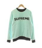 シュプリーム SUPREME 17SS Terry Crewneck トレーナー 長袖 パイル生地 ロゴ M ミントグリーン /KU ■GY62