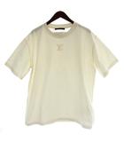 24AW EMBOSSED LV LOGO Tシャツ XXL 白 ホワイト クルーネック 半袖 ロゴ刺繍 RM241QDT3HNY55W /AP