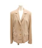 マックスマーラ MAX MARA テーラードジャケット シングルブレスト ウール 42 ベージュ /SH ■GY62