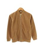 ナノユニバース nano universe フリースZIPリブブルゾン ジャケット S 茶 ブラウン /AT ■OS ■GY48