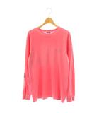 ステューシー STUSSY ロンT Tシャツ S ピンク ロゴプリント ローズプリント マルチカラー /ES ■GY53