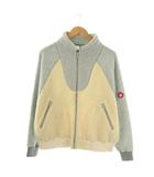 シーイー C.E HEAVY FLEECE ZIP UP フリースジャケット S グレー アイボリー ジップアップ /CX ■GY53