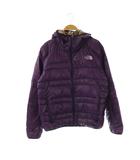 ザノースフェイス THE NORTH FACE LIGHT HEAT HOODIE ダウンジャケット ロゴ ナイロン M 紫 パープル /AT ■OS ■GY